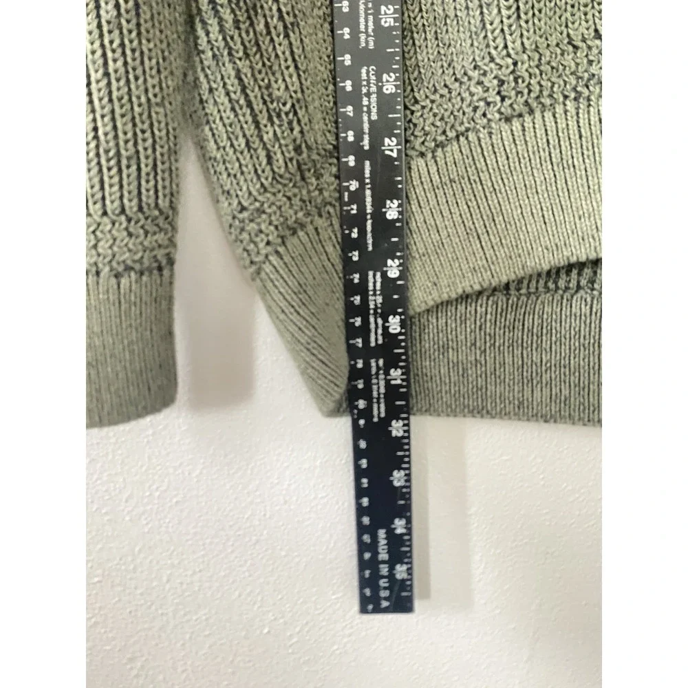 NEW Weatherproof Vintage Men's Green Knit Fisherman Toggle Sweater Size XXL